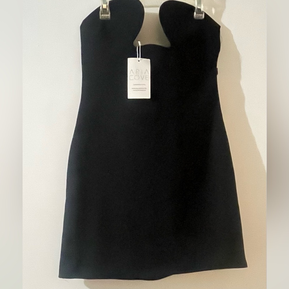 ARIA COVE Black Strapless Sweetheart Mini Bodycon Dress NWT Size US 6 - Picture 7 of 8